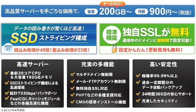 エックスサーバーがオールSSD化で速度向上！表示速度比較でその実力を検証