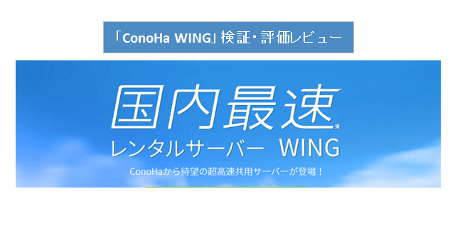 国内最速で大評判！「ConoHa WING」を独自に検証・評価レビュー